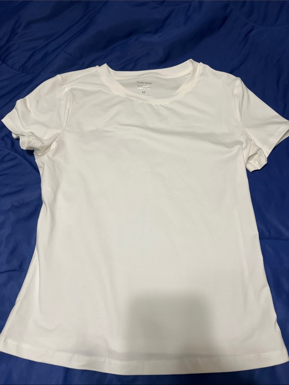 Women’s White Crewneck Short Sleeve Tee